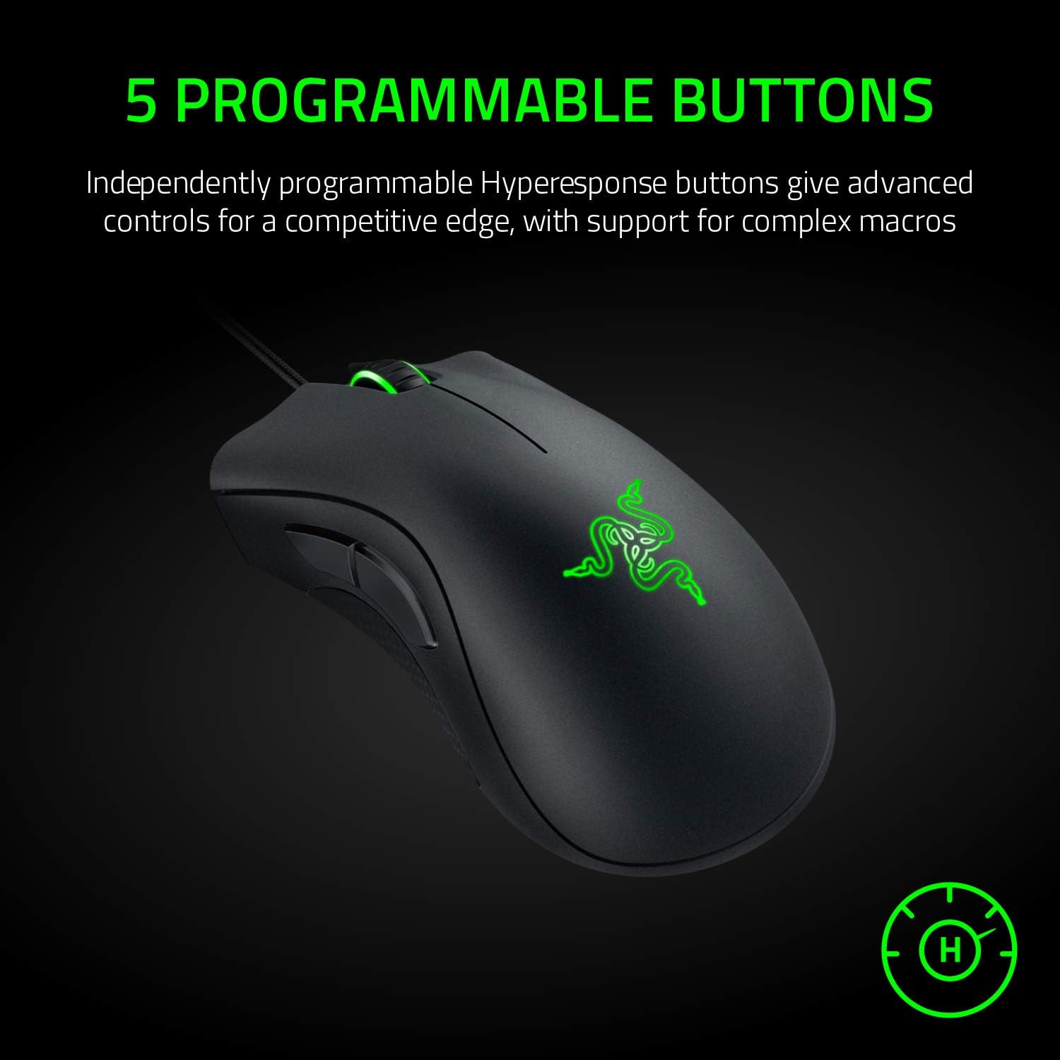Razer DeathAdder Essential (2021) - Wired Gaming Mouse (Optical Sensor, 6400 DPI image 5