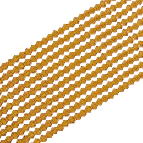 PATIKIL 840 Pcs Lemon Yellow 4mm Faceted Crystal Beads Jewelry Making image 26