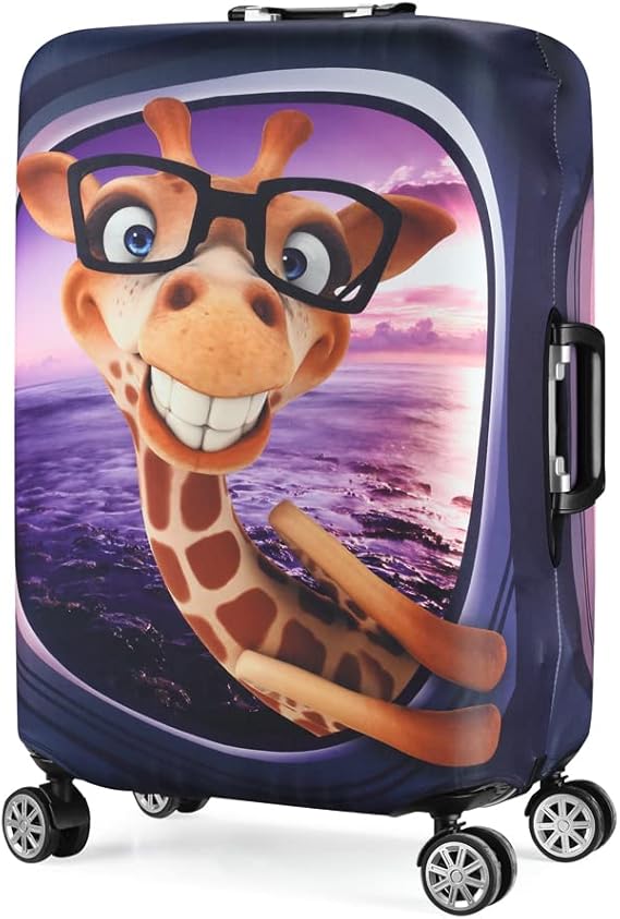 7-Mi Suitcase 3D Print Design Travel Protector Trolley Case Funny Luggage Cover image 3