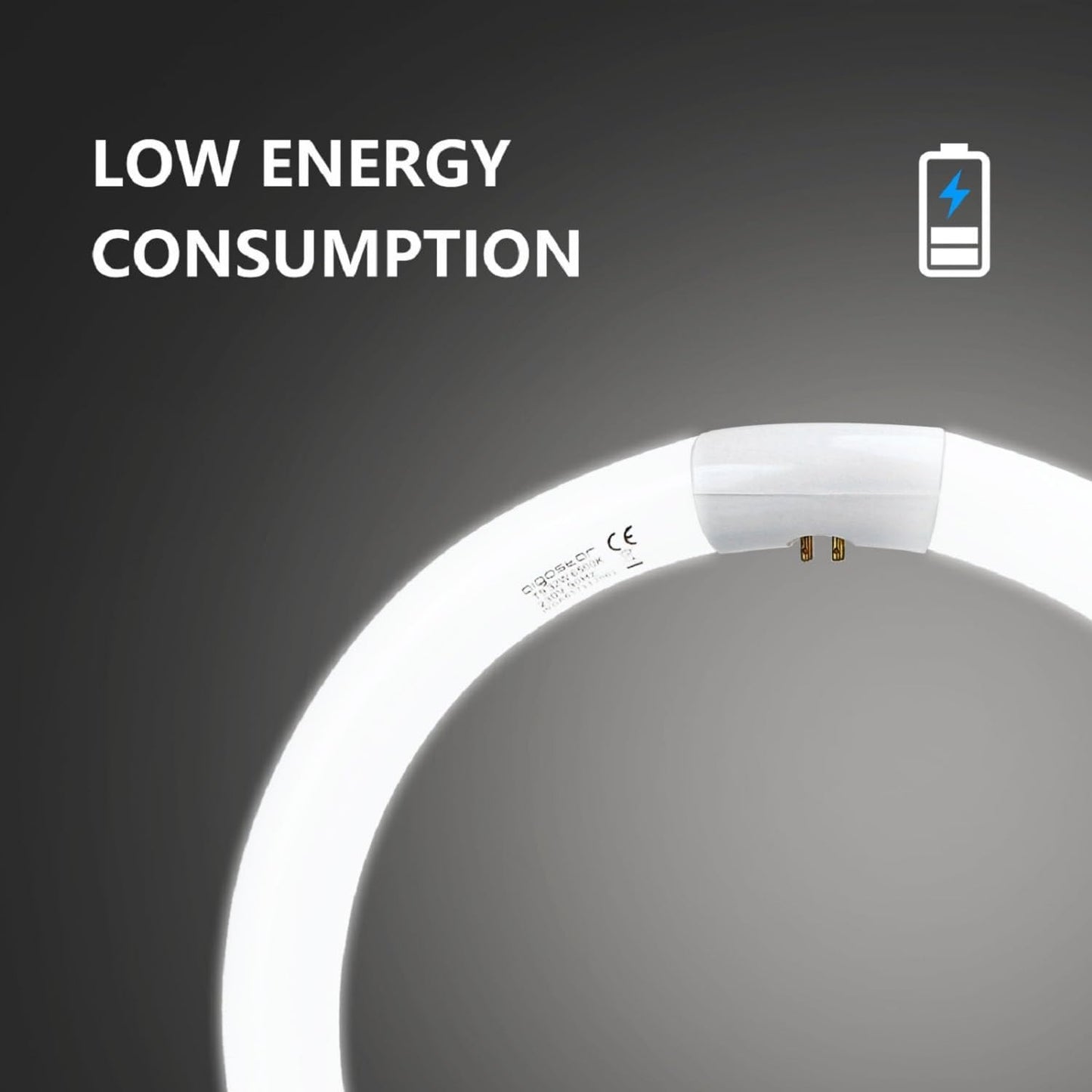 Aigostar T9 32W Circular Fluorescent Tube – 6500K Cool White, G10q Base, 2100LM image 2