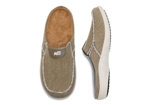 Color Brown-WNA Step Up Men’s Walking Shoes – Arch Support, Pain Relief, Slip-On image 0