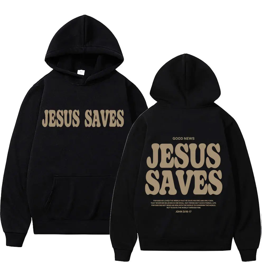 Harajuku Aesthetic Christian Jesus Church Hoodie Bible Verse God Loves Y2K image 10