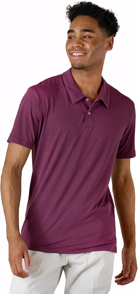 LAPASA Men's 100% Pique Cotton Polo Shirts Short Sleeve Top Classic Fit Spring image 4