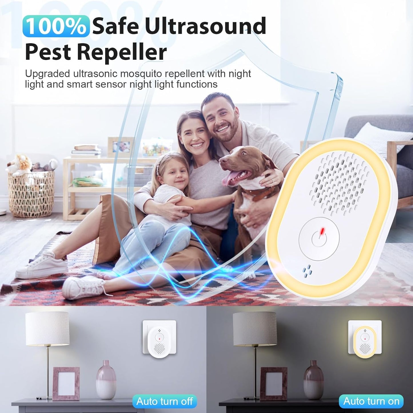 Ultrasonic Pest Repeller 6 Pack, Electronic Pest Repeller Control Plug in for In image 2