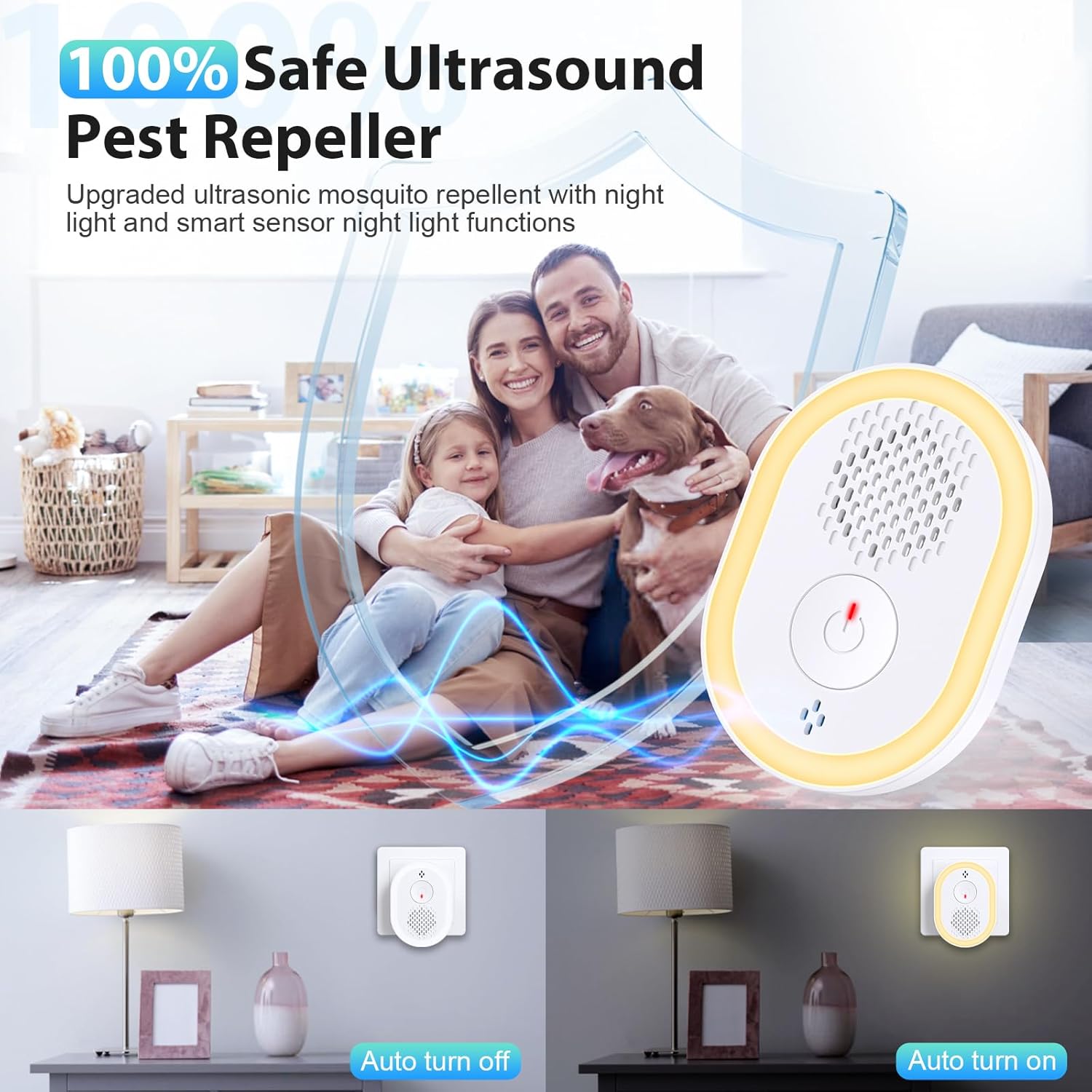 Ultrasonic Pest Repeller 6 Pack, Electronic Pest Repeller Control Plug in for In image 2