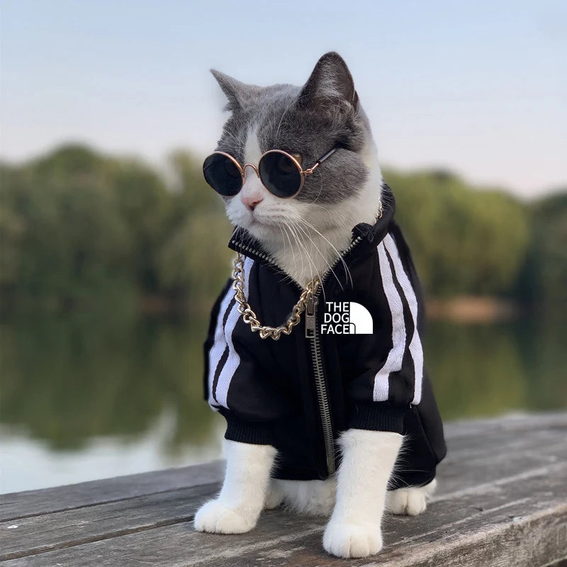 Winter Pet Dog Clothes Dogs Hoodies Fleece Warm Sweatshirt Small Medium image 1