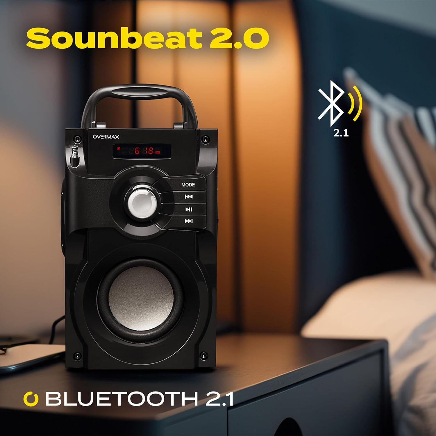 Soundbeat Bluetooth Speaker Portable Bluetooth Speaker Stereo Sound 15W with FM image 2