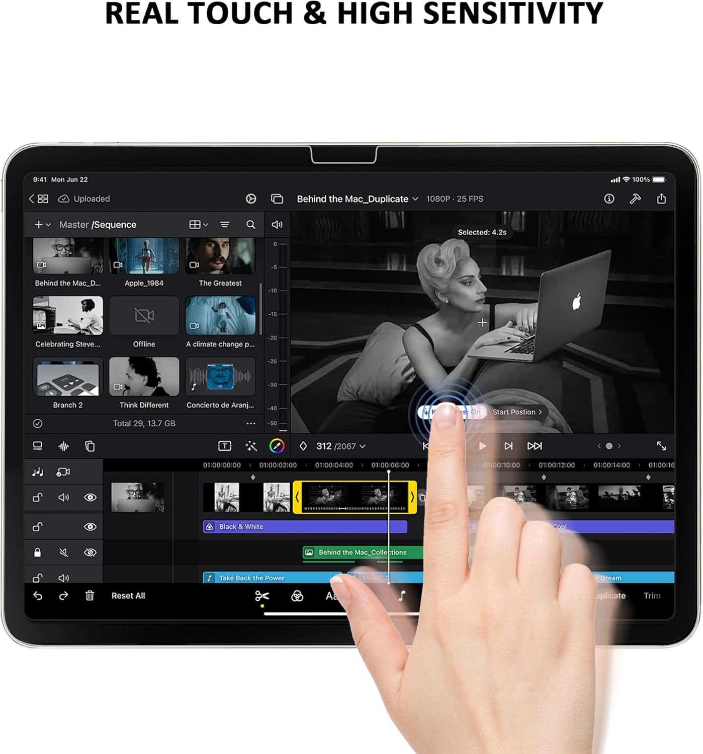 TOPESCT 2-Pack Screen Protector for iPad Pro 11-Inch M4 (2024), 9H image 4