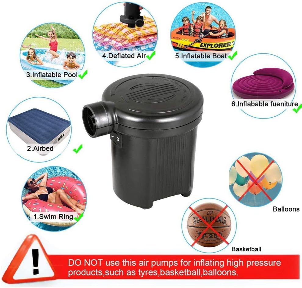 OBEST Electric Air Pump Portable (165cm Cord Electric image 4