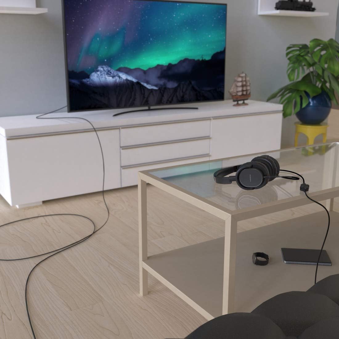 Thomson HED4508 TV HQ headphones, over-ear, microphone, separate volume control image 3