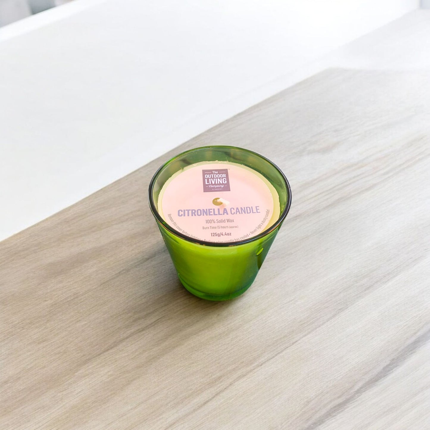 Citronella Candles Outdoor – 2/4 Pack Insect Repellent Candles in Colored Glass image 3