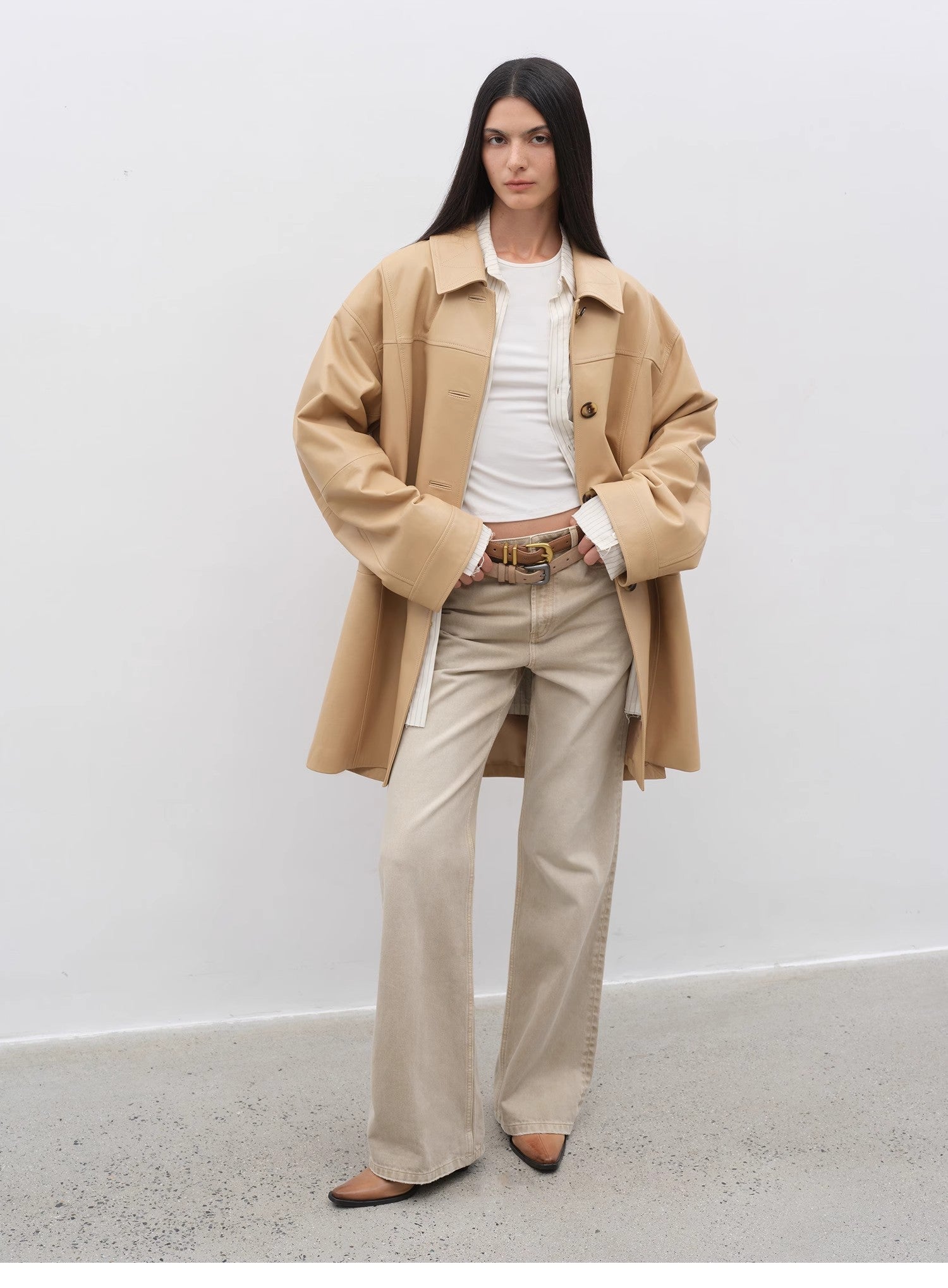 Notting Hill Diary Limited Edition Waxed Goat Leather/Retro Casual Lapel image 5