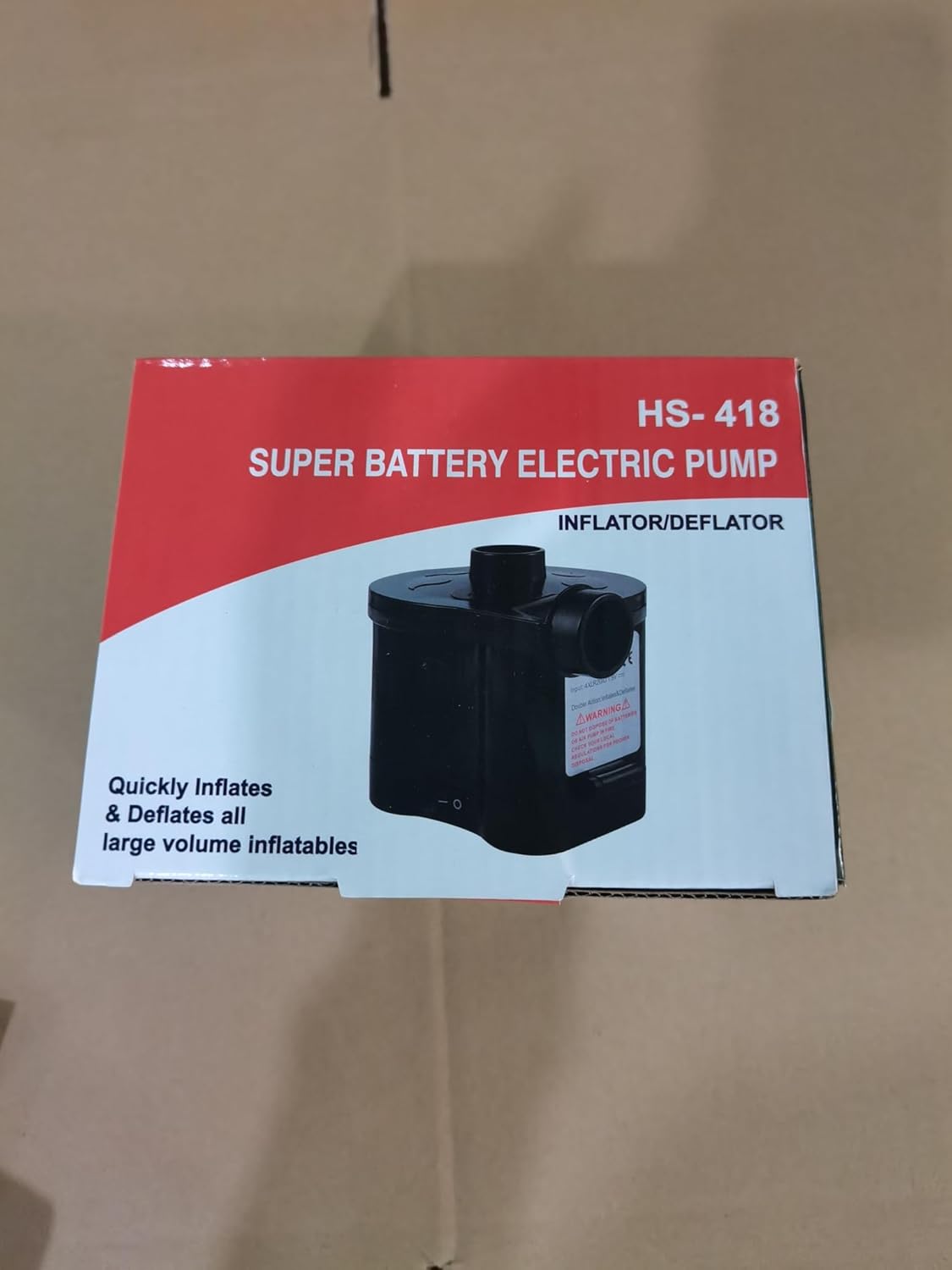 Air Pumps for inflatables, Battery Powered Portable Electric Pump image 8