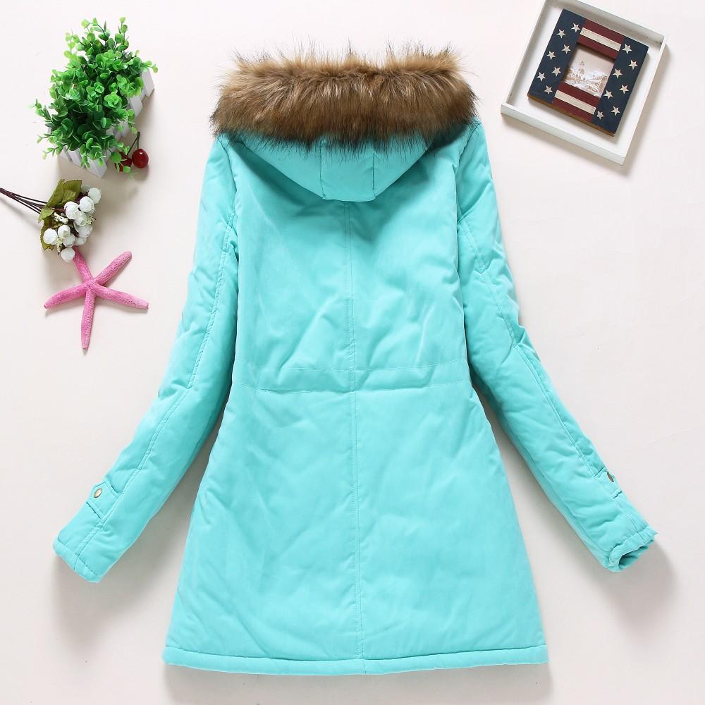 Hooded Medium-Long Casual Parka image 6