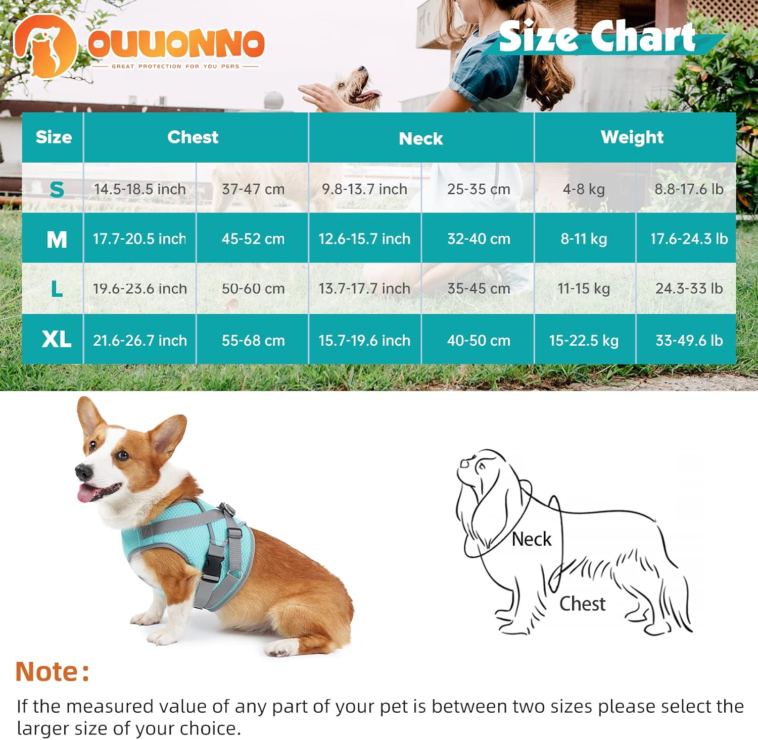 oUUoNNo Dog Cooling Vest,Cooling Vest for Dogs,Cooling Jacket,Pet Cooling Vest image 10