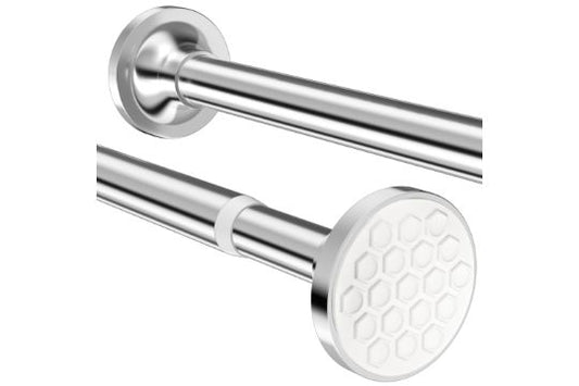 2m Shower Pole Extendable Curtain Poles Stainless Steel 2m long image 0