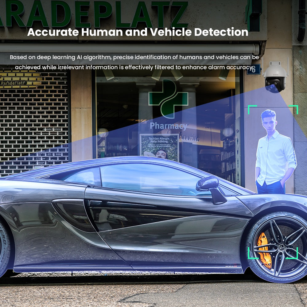 Tenda 4MP Outdoor Wi-Fi Pan/Tilt Camera: 360° Full-Color Night Vision image 4