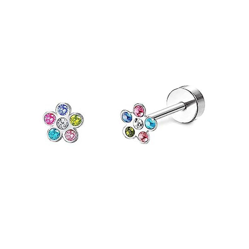 Chic Stainless Steel Heart Moon Studs - Versatile Tragus Cartilage Piercings image 36