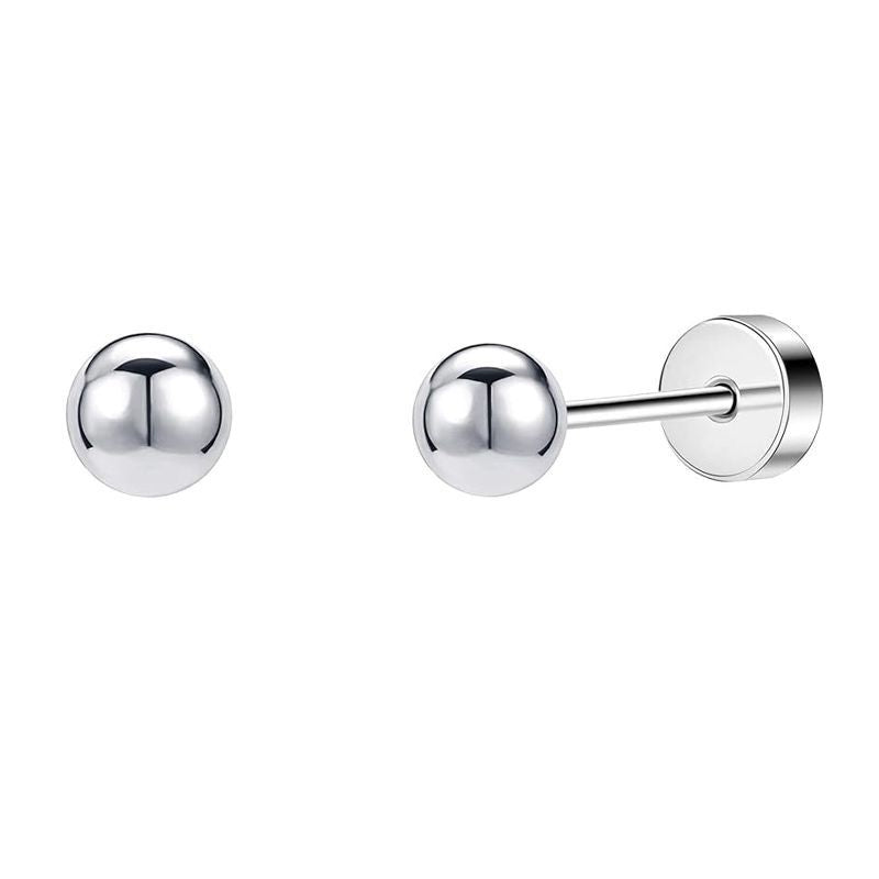 Chic Stainless Steel Heart Moon Studs - Versatile Tragus Cartilage Piercings image 4