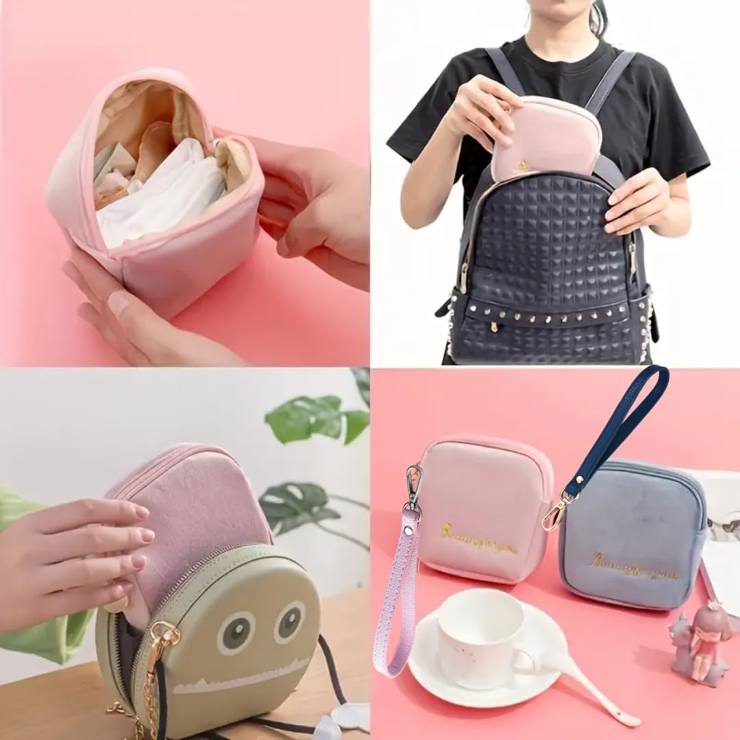 Period Bag for Teen Girls, Sanitary Napkin Storage Bag image 3