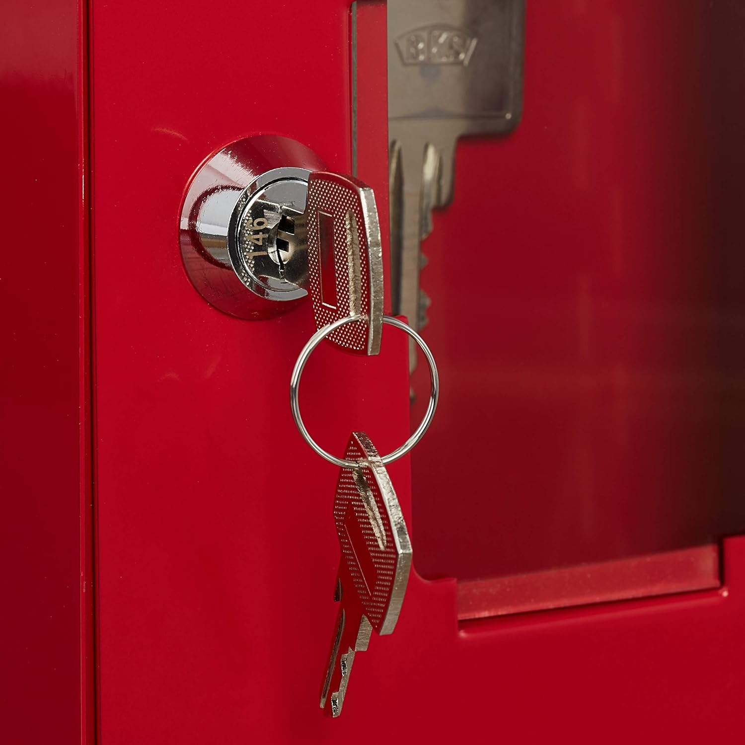 Sterling EB01 Emergency Key Box, with Brak Glass Hammer,Red,120mm x 150mm x 40mm image 2