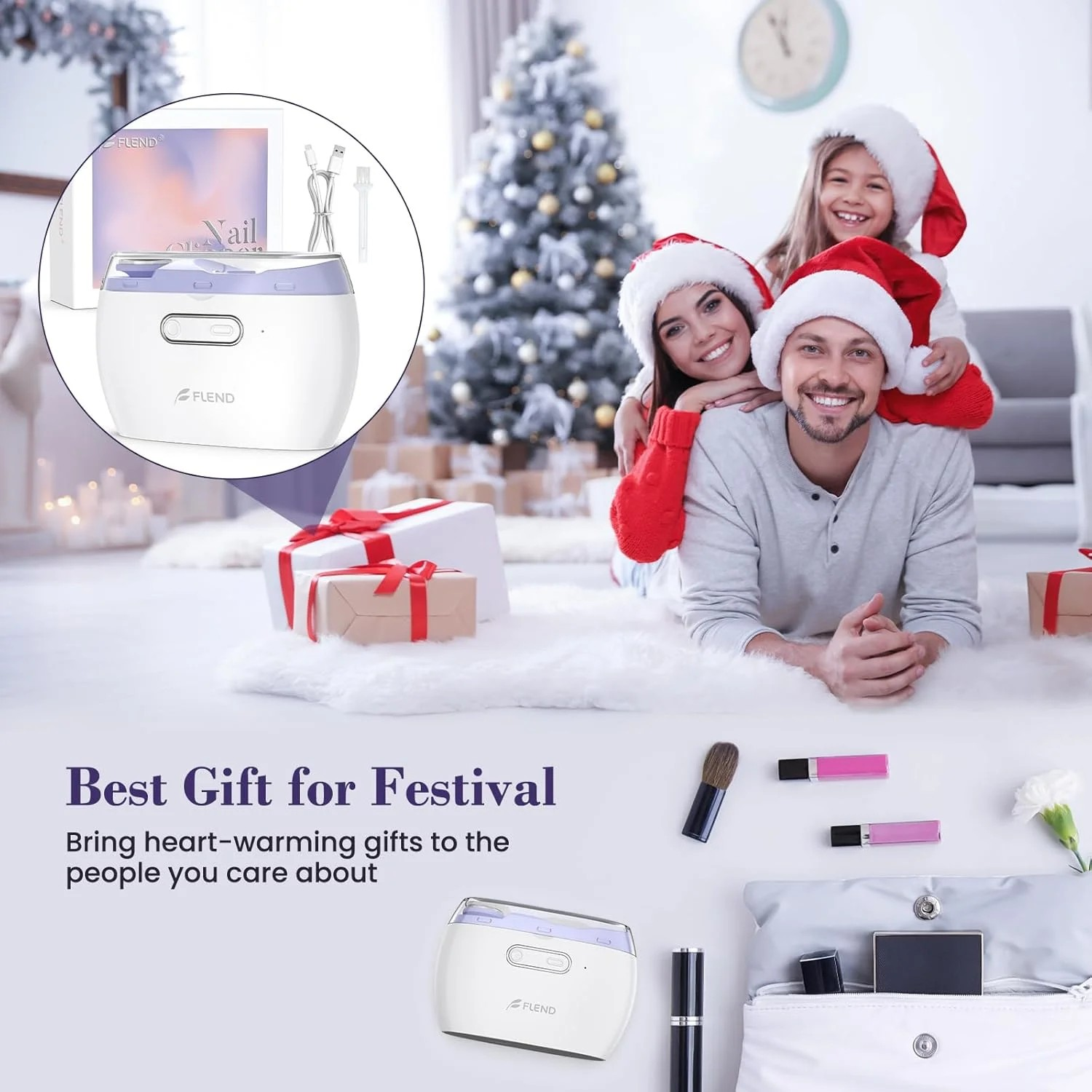 Flend Electric Nail Clipper,2-in-1 Automatic Nail Clipper,Electric Nail Grinder image 7