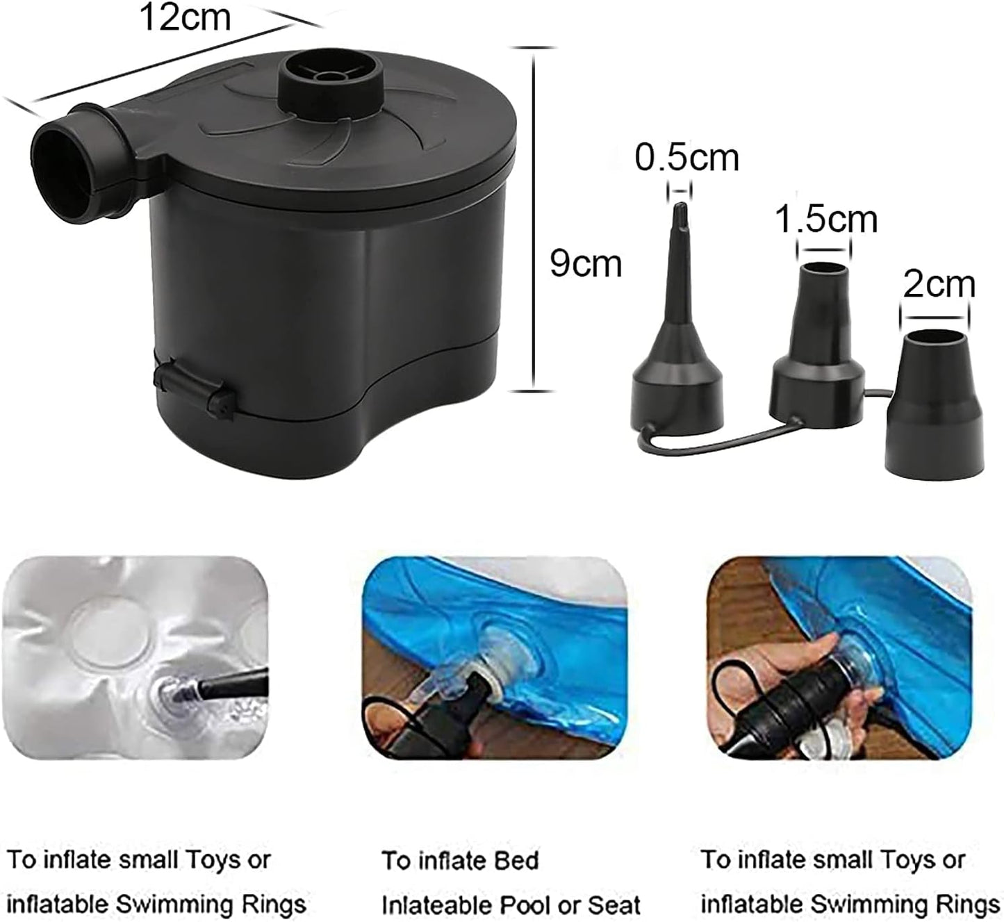 Air Pumps for inflatables, Battery Powered Portable Electric Pump image 4
