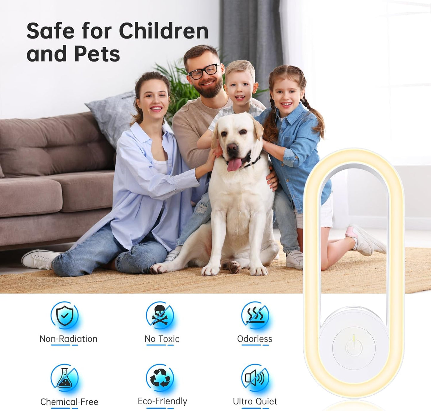 Ultrasonic Pest Repeller 4 Pack, Electronic Pest Repeller Control Plug in for In image 7