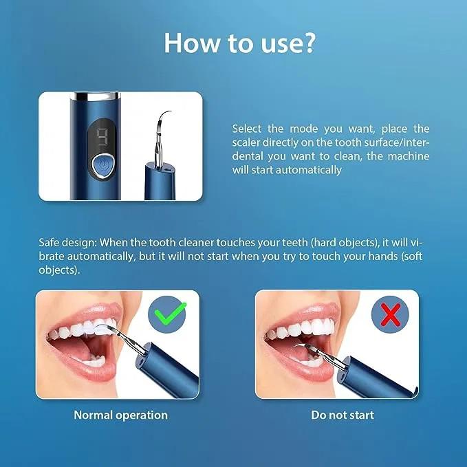 LED Light, Electric Cleaner Tool for Teeth, Teeth Cleaning Kit with 4 Modes USB image 1