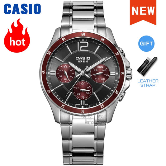 Casio Watch Wrist Watch Men Top Brand Luxury Set Quartz Watche 50m Waterproof image 0