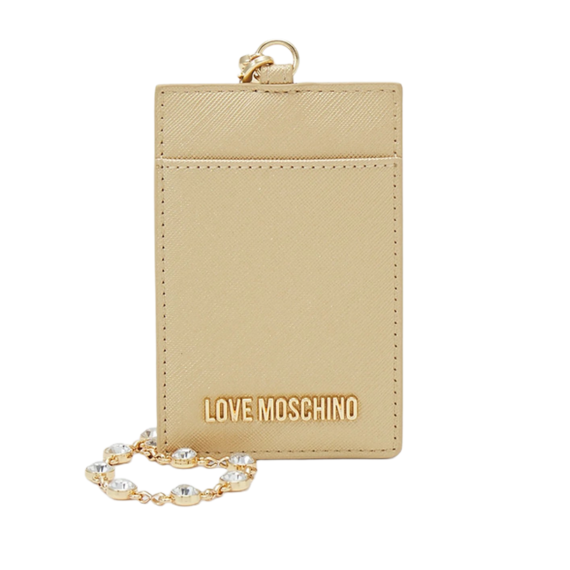 Love Moschino PORTA BADGE - Business card holder - gold image 0