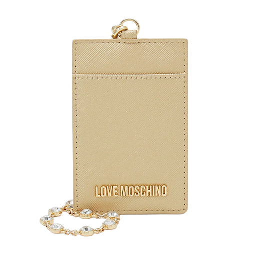 Love Moschino PORTA BADGE - Business card holder - gold image 0