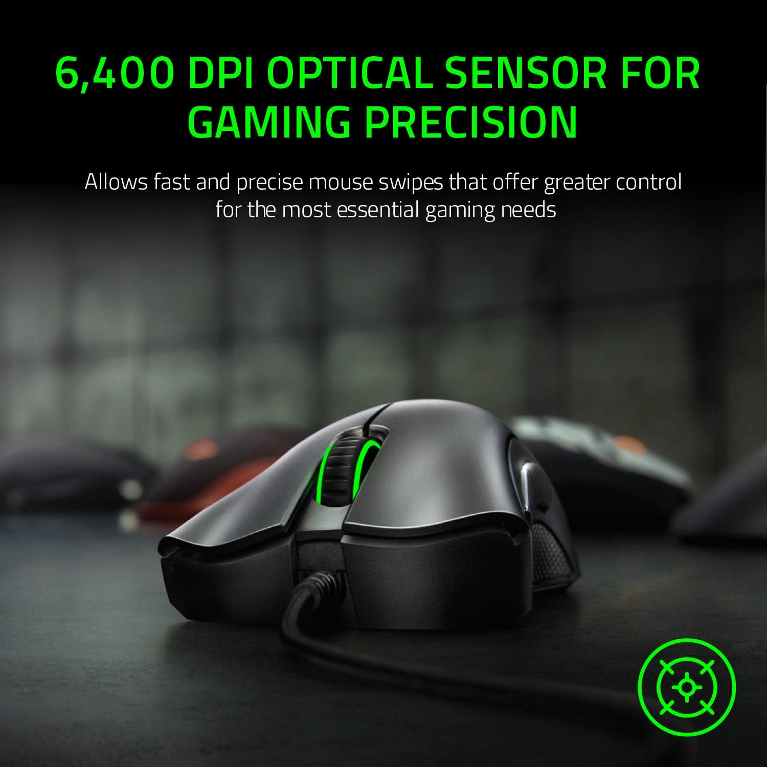 Razer DeathAdder Essential (2021) - Wired Gaming Mouse (Optical Sensor, 6400 DPI image 0
