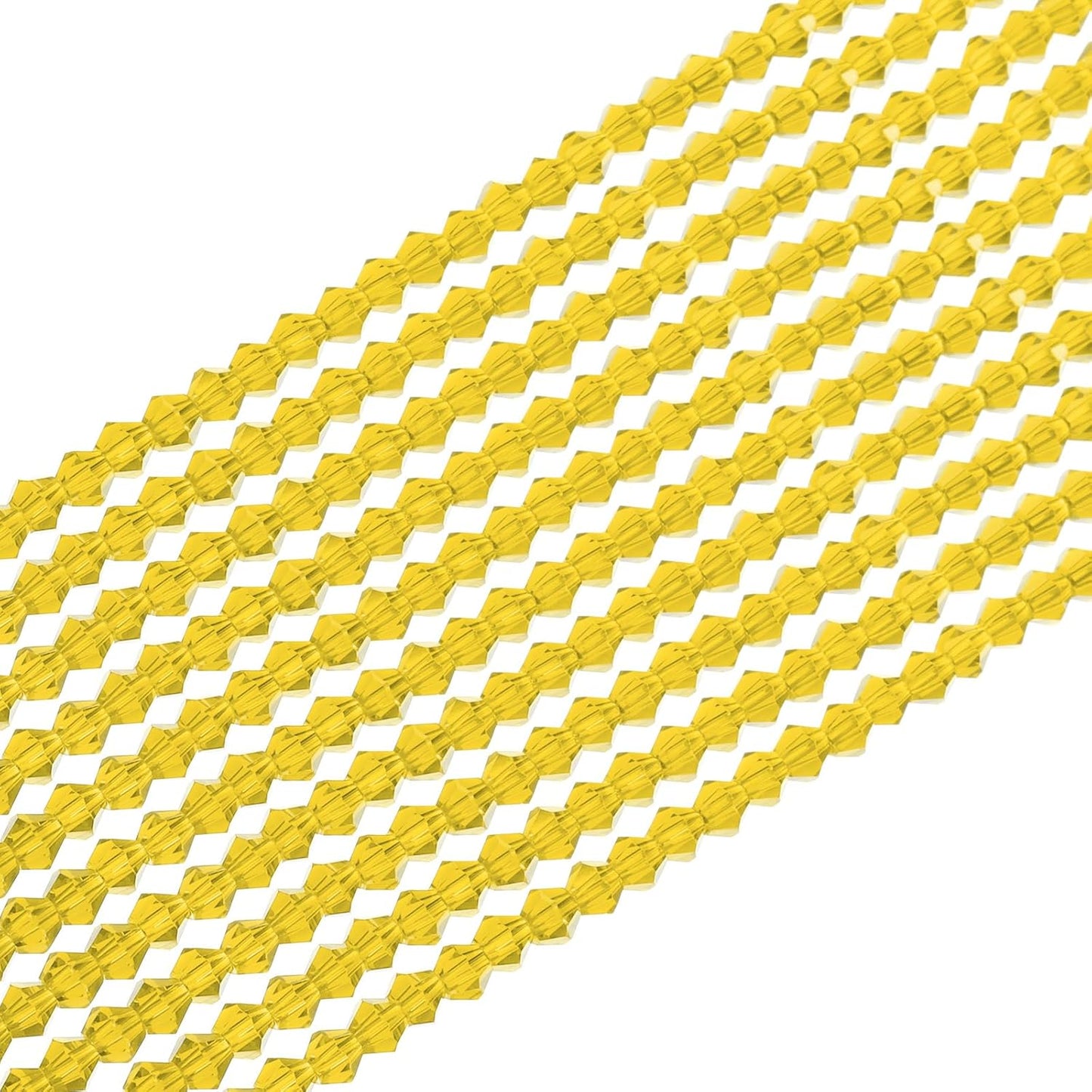 PATIKIL 840 Pcs Lemon Yellow 4mm Faceted Crystal Beads Jewelry Making image 21