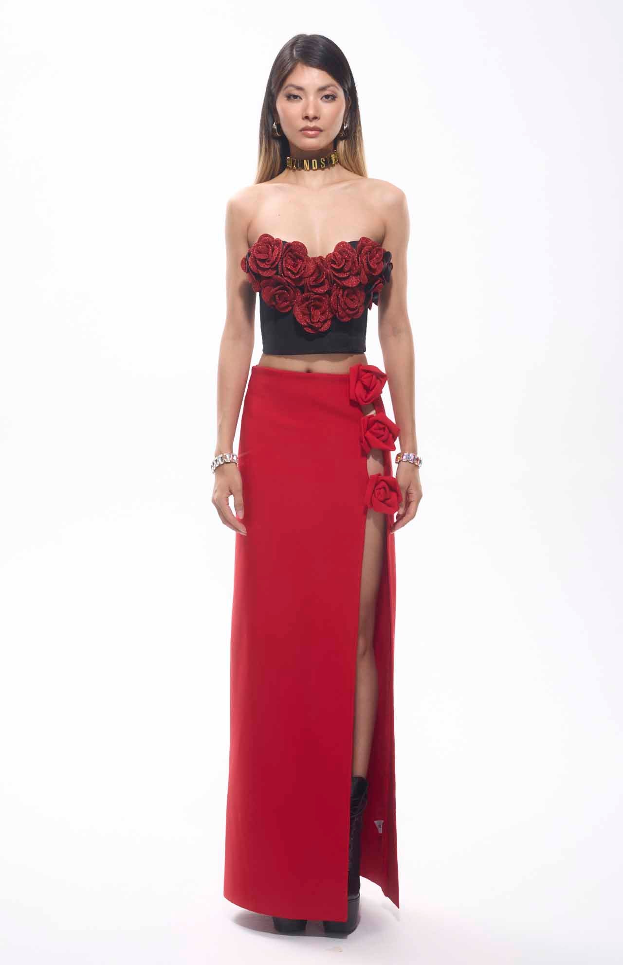 Rosa Flower Patch Corset Mini Top image 1