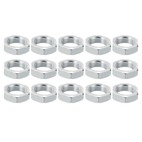 Durable M18x1.0 Steel Hex Nuts: Zinc Finish, Metric Thread, 15-Piece Set image 3