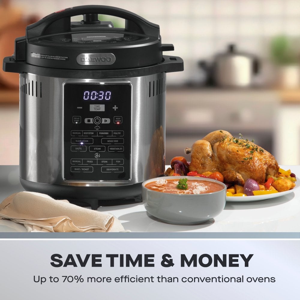 Daewoo  6L 2-in-1 Air Fryer Pressure Cooker image 3