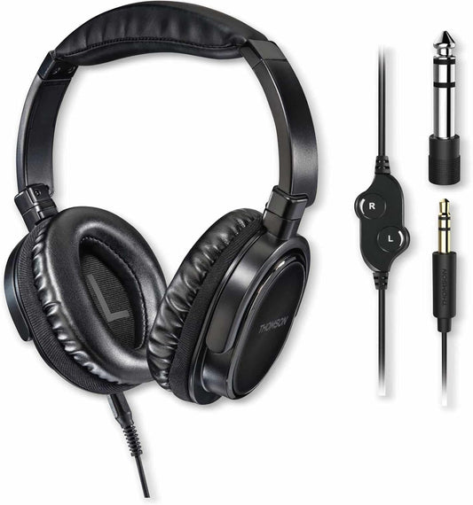 Thomson HED4508 TV HQ headphones, over-ear, microphone, separate volume control image 0