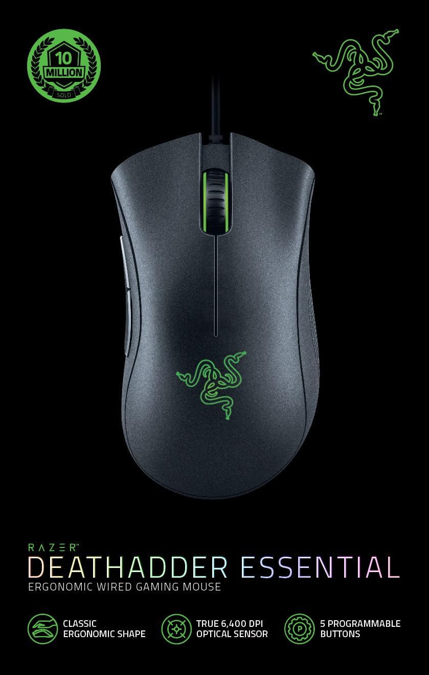 Razer DeathAdder Essential (2021) - Wired Gaming Mouse (Optical Sensor, 6400 DPI image 2