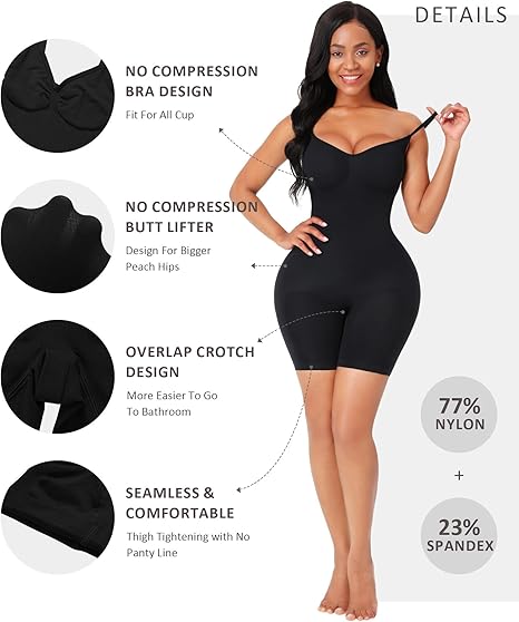 FeelinGirl Comfortable Shapewear for Women Tummy Control Body Shaper Full Body image 10
