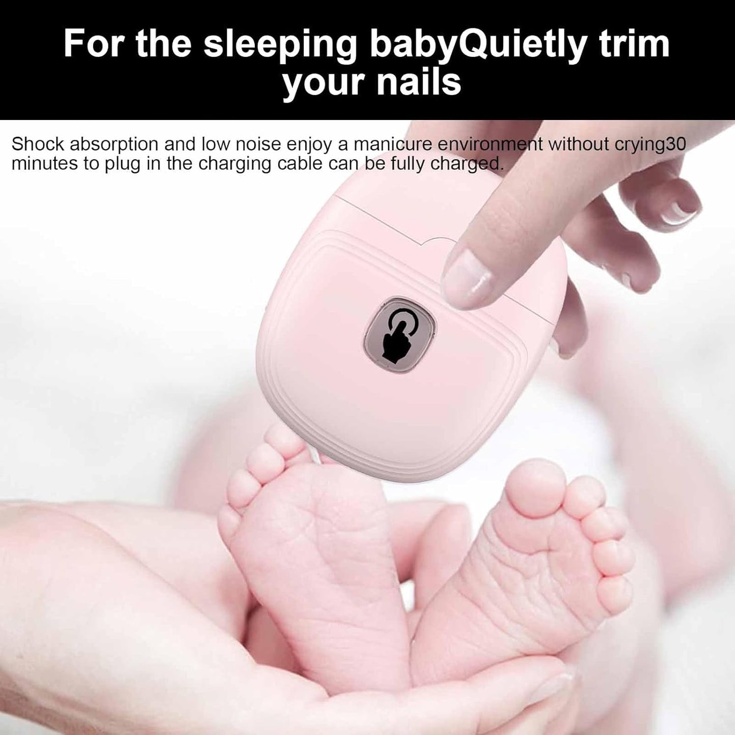 Guegine DUAL-Speed Electric Nail Clipper – Trimmer & Polisher with LED & USB-C C image 4