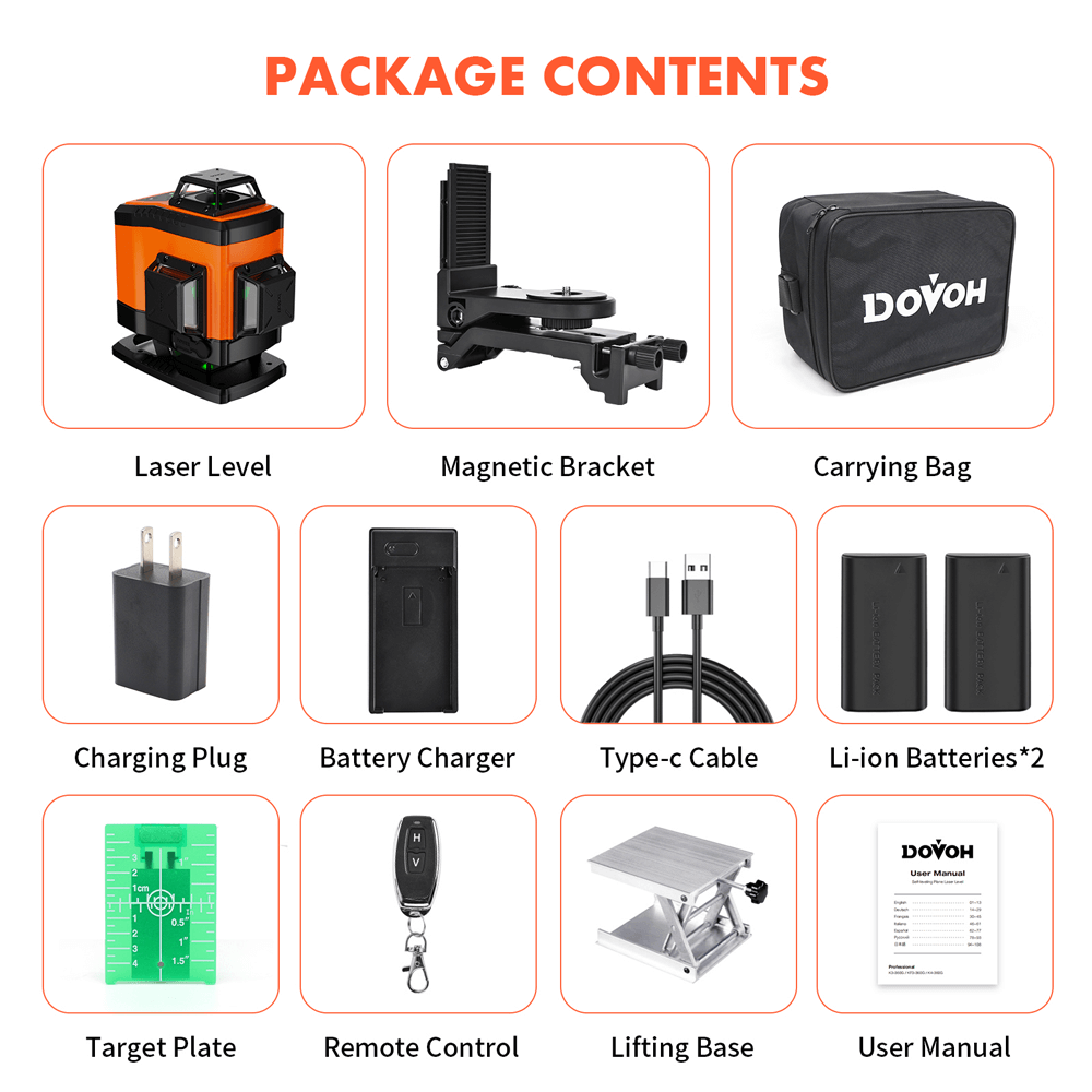 Floor Laser Level 4x360°- Dovoh K4-360g image 10