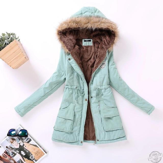 Hooded Medium-Long Casual Parka image 12