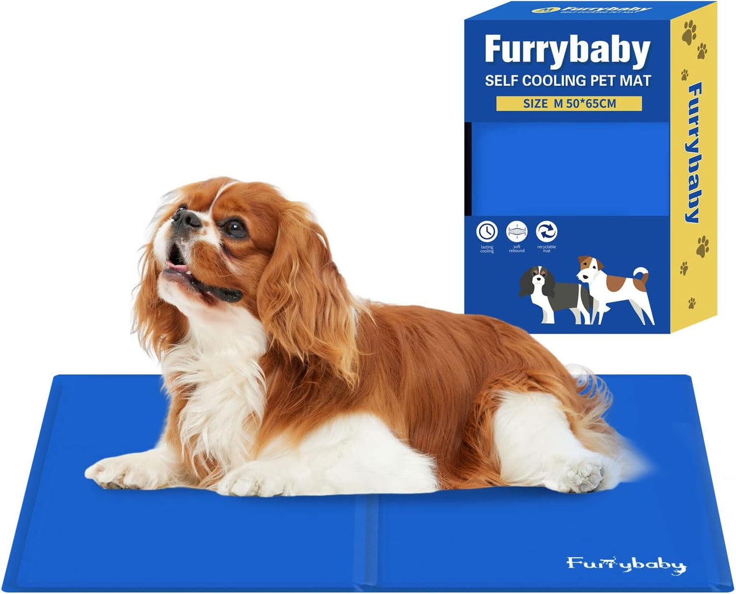 Furrybaby Dog Cooling Mat, Pet Bed Dog Mat Self-Cooling Pad image 0