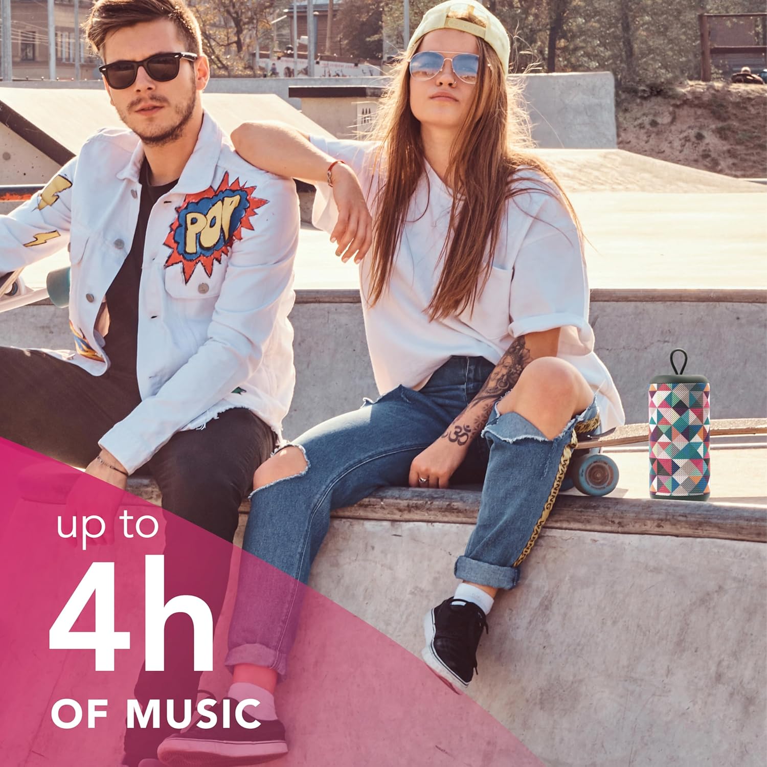 Music Sound - Speaker Vertical - Portable Bluetooth 5.0 Speaker image 3