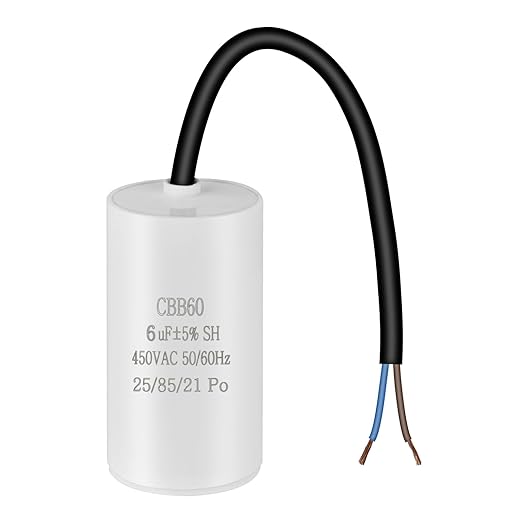 OFFCUP CBB60 Motor Run Start Capacitor 6μF 450V for Air Compressors image 1
