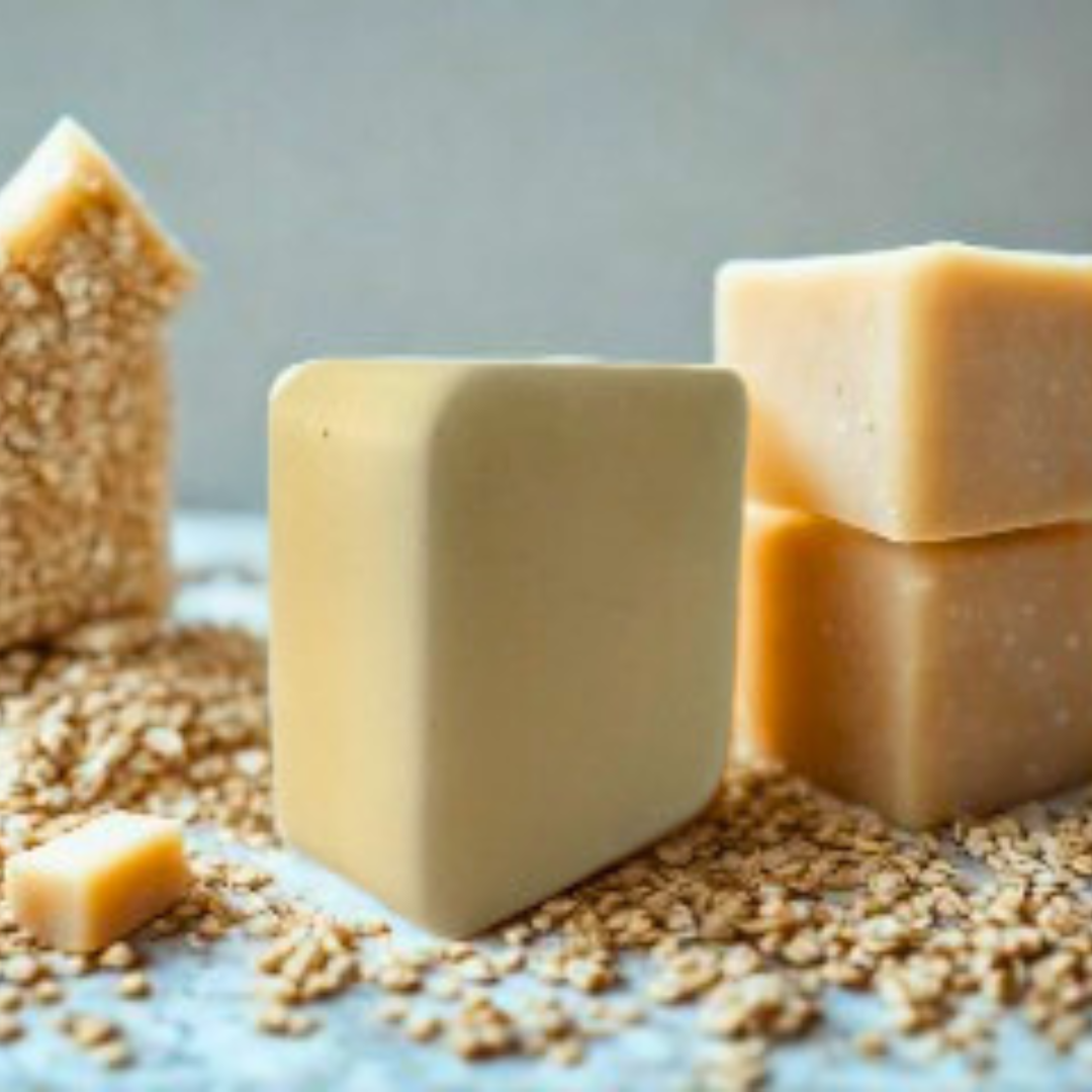 Oatmeal & Goat Milk Handmade Soap image 1