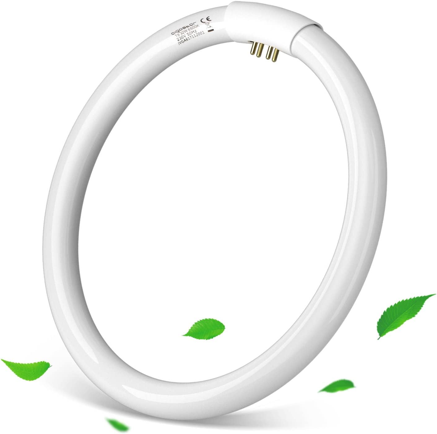 Aigostar T9 32W Circular Fluorescent Tube – 6500K Cool White, G10q Base, 2100LM image 0
