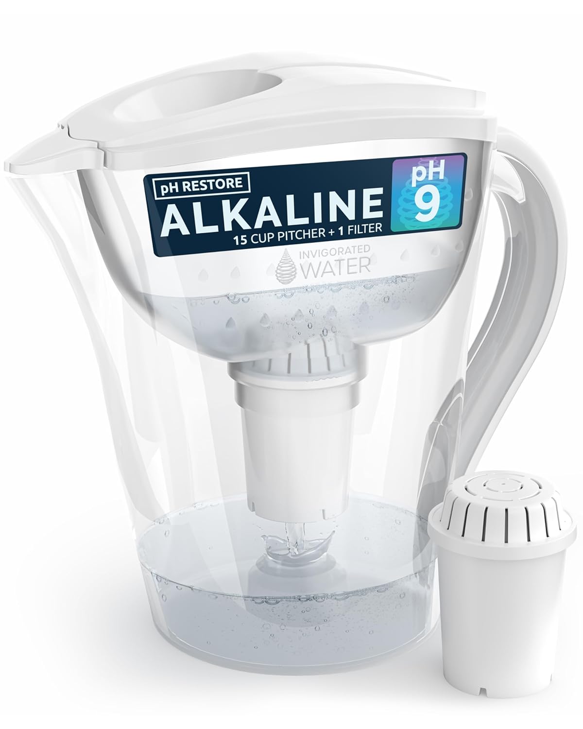 Invigorated Water Alkaline Water Filter Jug - Long-Life Filtration System image 0