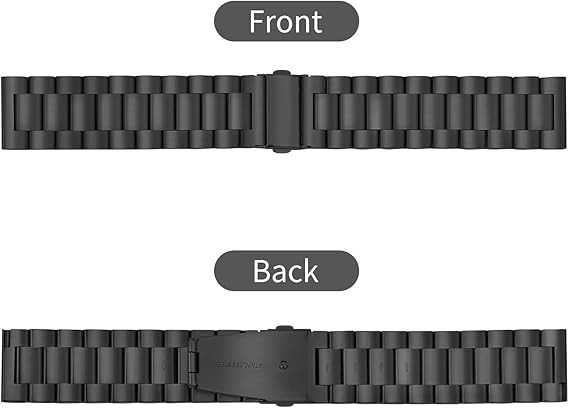 iBazal 22mm Watch Strap Metal Wrist Bands Steel Compatible with Samsung Galaxy image 3